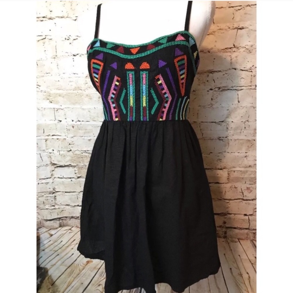 UO Staring at Stars Embroidered Dress